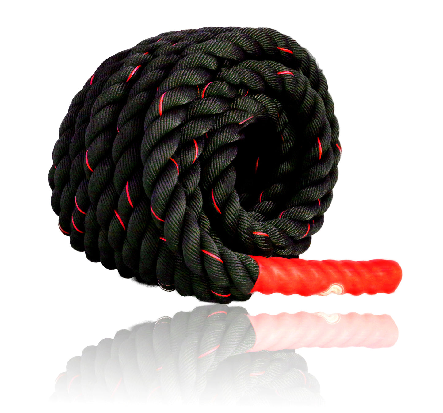 Battle Ropes Exercise Rope | Heavy Battle Rope for Crossfit Equipment | Fitness Training Gym Rope| 40 ft x 1.5 in - Red