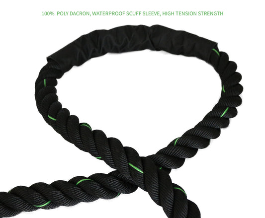 Fitness Answered Training Products Battle Rope Green 40x1.5